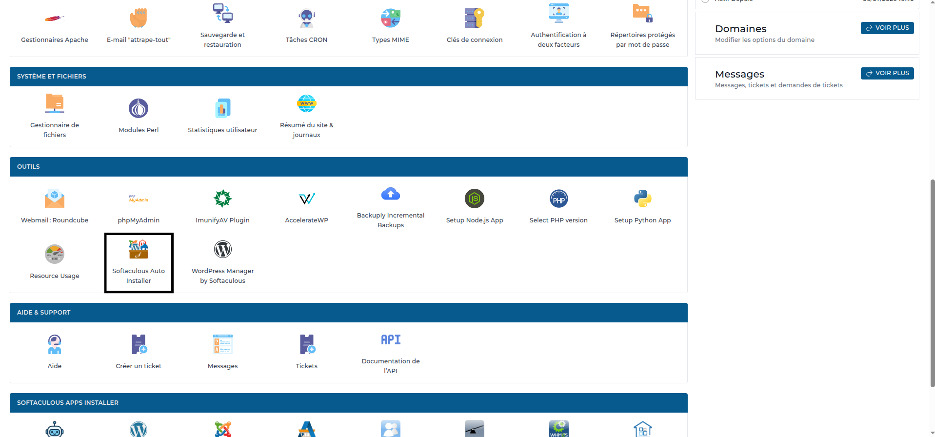 L'icône de l'installateur d'applications.